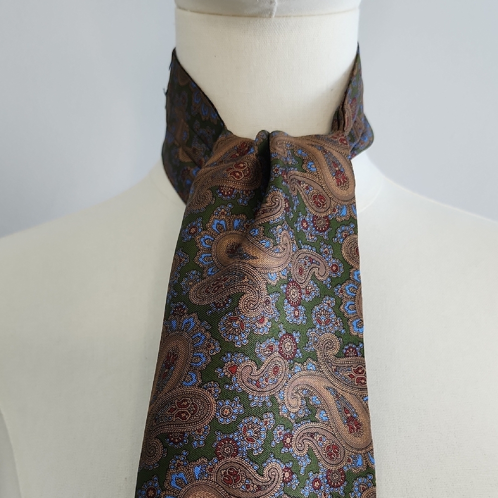 John Comfort Paisley Silk Tie